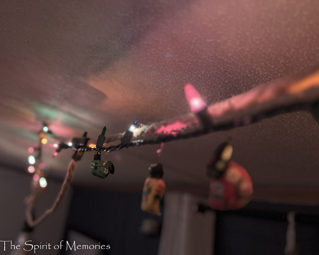 We hung some breakable ancestral ornaments high.